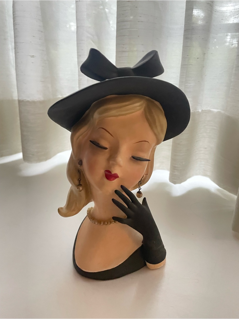 Vintage Lady Head Vase